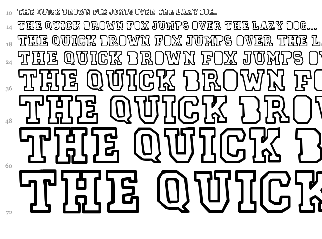 78 Skate font waterfall