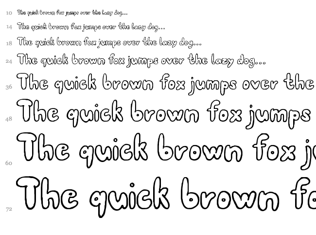 80er Teenie Demo font waterfall