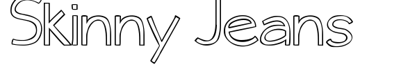 Skinny Jeans font