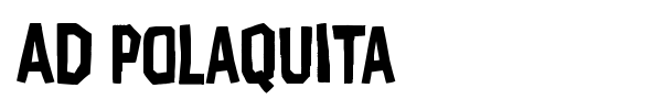 AD Polaquita font