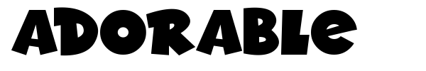 Adorable font