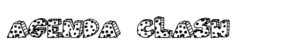 Agenda Clash font