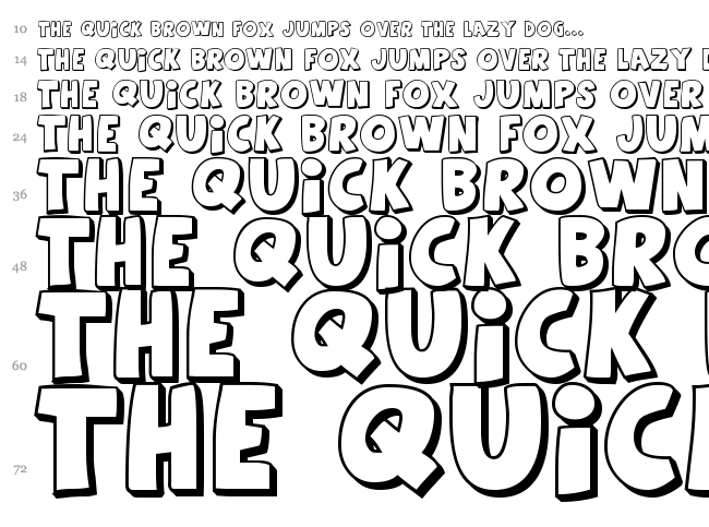 Agent Orange font waterfall