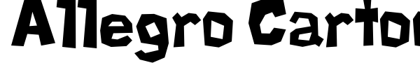 Allegro Cartoon font