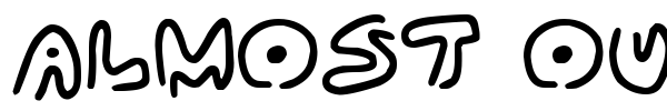 Almost Outlines font
