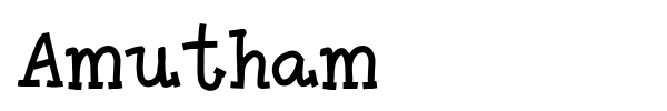 Amutham font