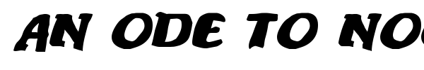 An ode to noone font