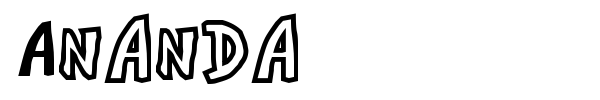 Ananda font