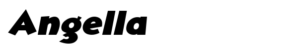 Angella font preview