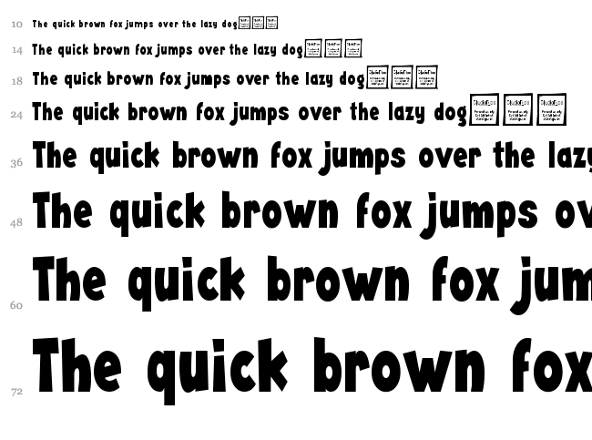 Angella font waterfall