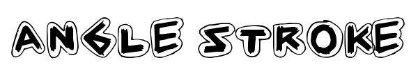 Angle Stroke font