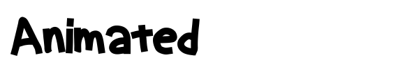 Animated font