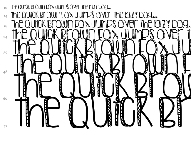 Another Night Out font waterfall