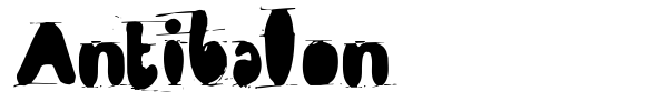 Antibalon font