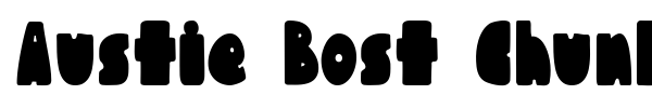 Austie Bost Chunkilicious font