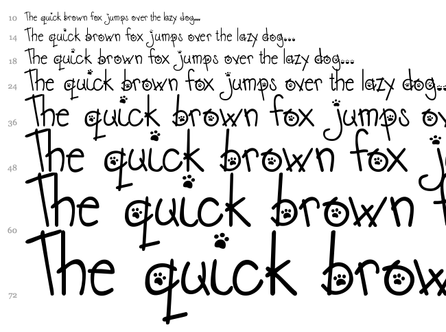 Austie Bost Kitten Klub font waterfall