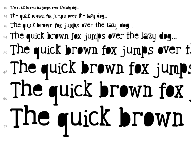 Awesome font waterfall