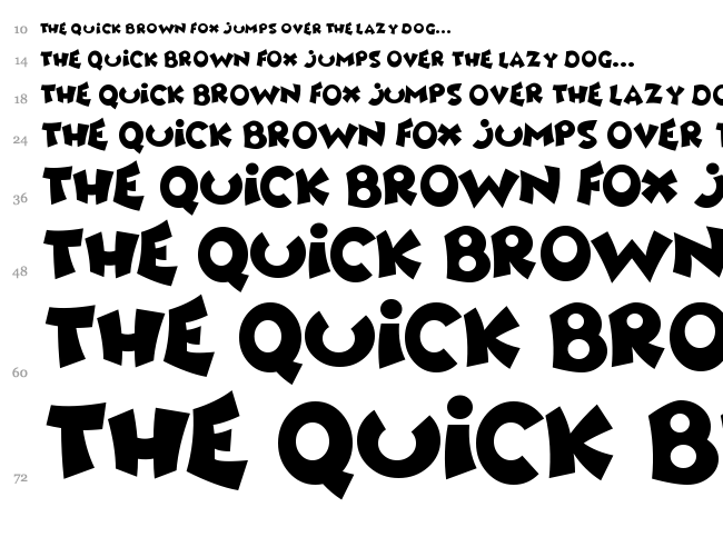 Awesome font waterfall