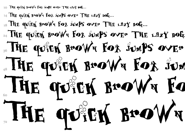 BabOonjaZzbaSsOon font waterfall