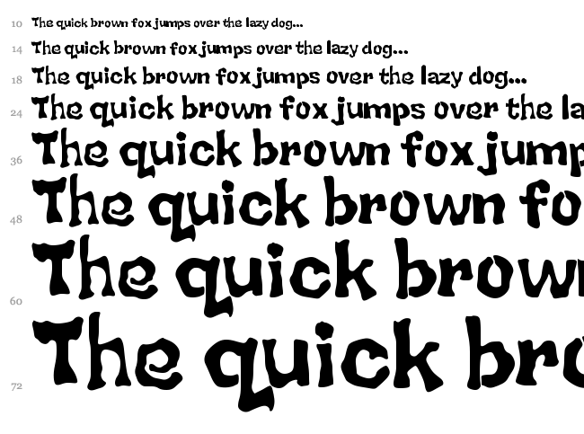 BackSplatter font waterfall