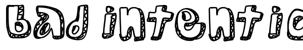 Bad Intentions font