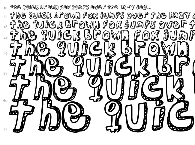 Bad Intentions font waterfall