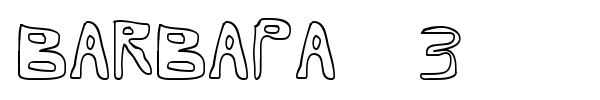 Barbapa 3 font