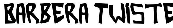 Barbera Twisted font preview