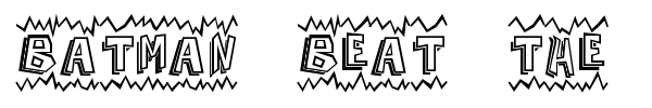 Batman beat the hell outta me font