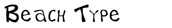 Beach Type font