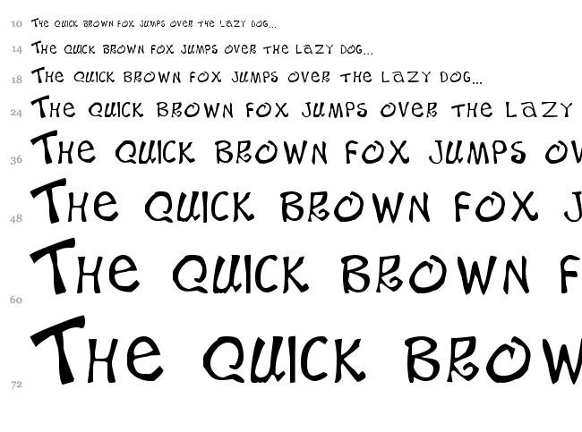 Beach Type font waterfall
