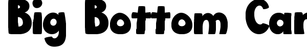 Big Bottom Cartoon font