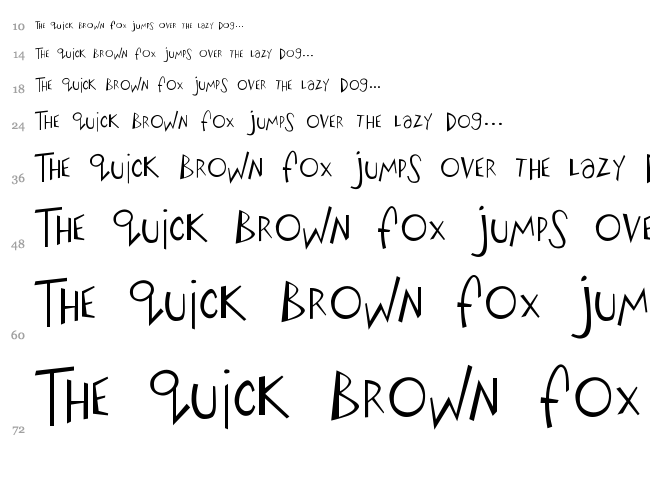 Big Fish Ensemble font waterfall
