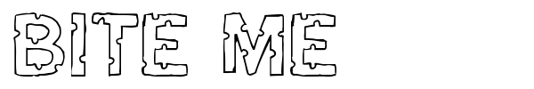 Bite Me font