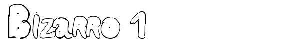 Bizarro 1 font