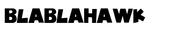 BlablaHawk font