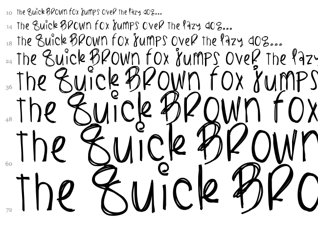 Black Lightning font waterfall