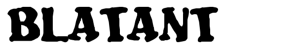 Blatant font
