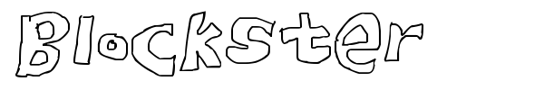 Blockster font