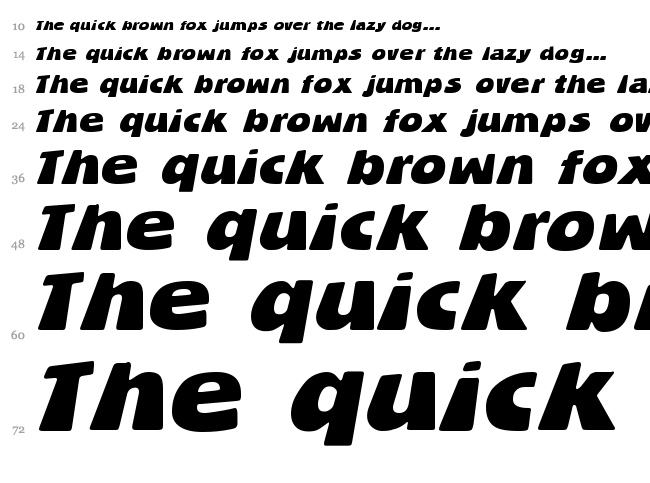 BlueStone font waterfall