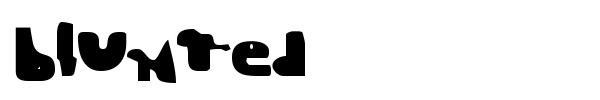 Blunted font
