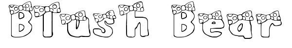 Blush Bear font