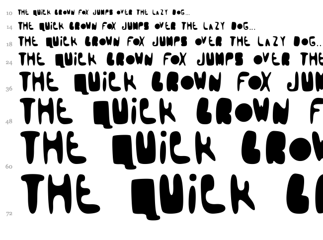 Booblr by Thunderpanda font waterfall