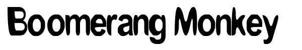 Boomerang Monkey font