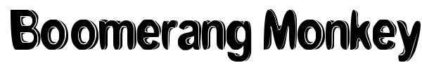 Boomerang Monkey font preview