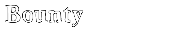 Bounty font