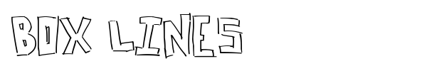 Box Lines font