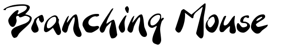 Branching Mouse font
