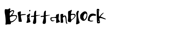 Brittanblock font
