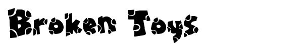 Broken Toys font